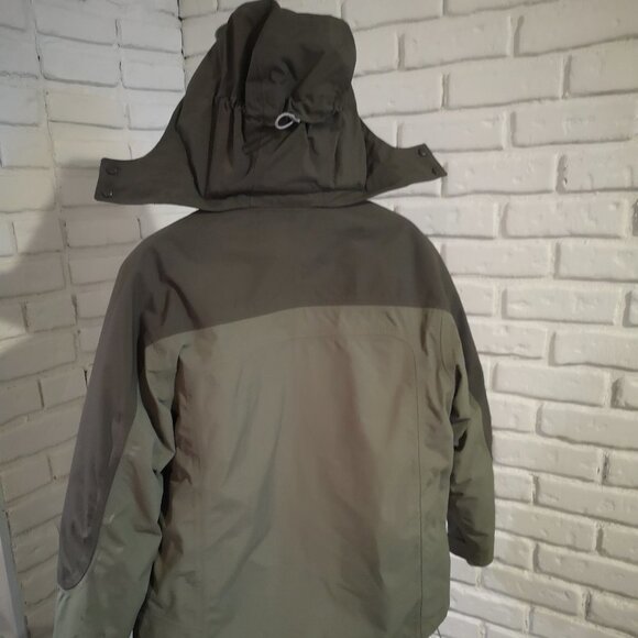 Wind River Men's Size Small Hooded Hyper Dri 2 Layer Moss Green Winter Jacket - Picture 2 of 16